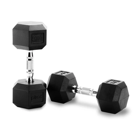 PAIR OF HEX COMMERCIAL DUMBBELL