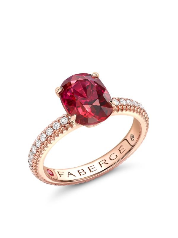 18kt rose gold Colours of Love ruby and diamond ring